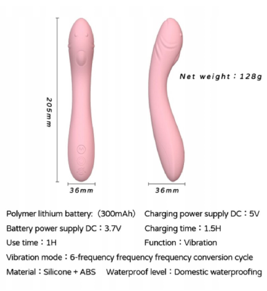 Silikonski vibrator 56 3019-14